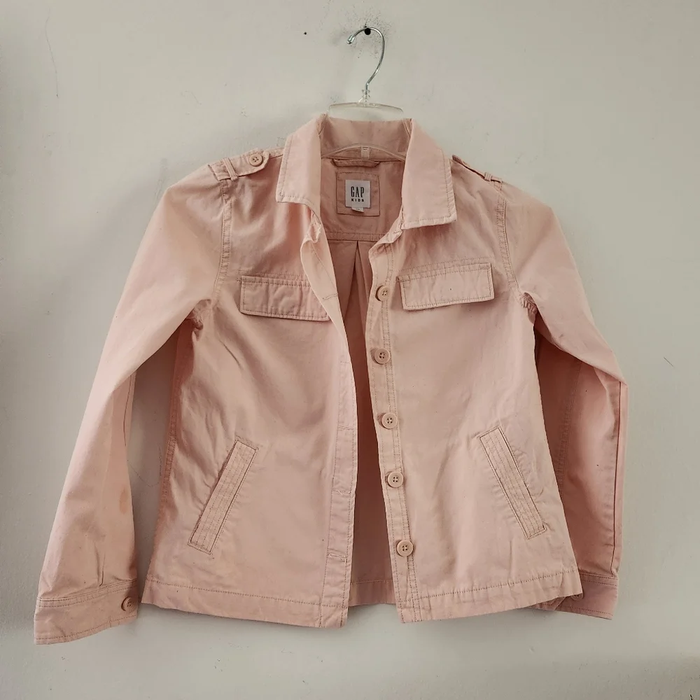 Gap Kids Long Sleeve Button-Down 100% Cotton Jacket